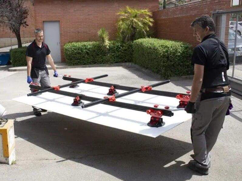 วิธีการขนย้ายแผ่นวัสดุขนาดใหญ่