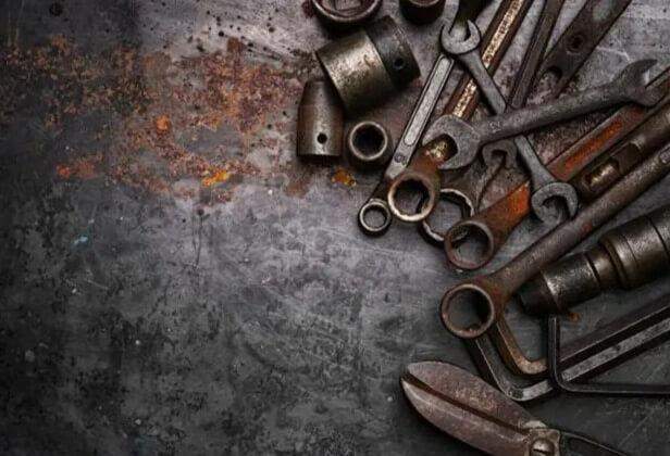 วิธีขจัดคราบสนิมบนเครื่องมือ